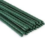 Xiny Tool Garden Stakes, 25 Pack Steel Plant Tomato With Plastic. Fixed Price $44.18.