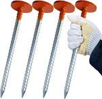 Rebar Survey Marker Stakes, 12 Inch Long 1.35 Lb Heavy Duty, Hi-vis Orange. Fixed Price $47.77.