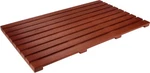 Trademark Innovations 31.5" Solid Teak Wood Non Slip Spa Shower Door Mat. Fixed Price $104.64.