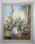 Spring Breeze Tulips Pitcher Grande Tapestry Wall Hanging Artist Lena Liu. Fixed Price $25.00.