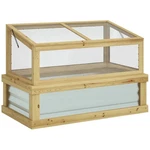 Raised Garden Bed With Wooden Cold Frame, 41" X 22.5" 28.25", Natural. Fixed Price $118.99.