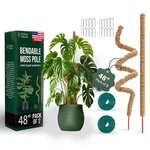 Bendable Moss Pole 48 Inch For Monstera & Climbing Plants Pack Of 2 Coco. Fixed Price $27.15.