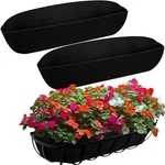 Adnee Pcs Fabric Window Box LINERS-30 Inch Planter Basket Liner-rect.... Fixed Price $25.04.