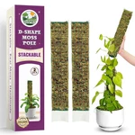 Duspro D-shaped Plastic Moss Poles For Climbing Plants. Fixed Price $44.99.