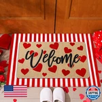 Tinideya 2-PCS Valentine's Day Welcome Doormats Outdoor Red Heart Non-slip. Fixed Price $41.58.