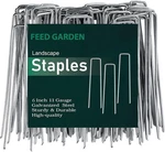 Feed Garden 6 Inch 100 Pack Galvanized Landscape Staples Plant Cover Stakes 11. Fixed Price $12.00.