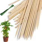 Bamboo Stakes, Wood Supports,natural Sticks For Plants/floral. Fixed Price $13.23.