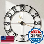 Zabiki 20 Inch Large Wall Clock Modern Arabic Numeral Vintage Farmhouse. Fixed Price $54.67.