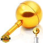 Anley 3" Gold Aluminum Flagpole Ball Topper Ornament Replacement. Fixed Price $20.00.