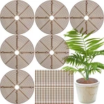 11.8 Plant Pot GRID,6 Pack Soil Covers Inch, Brown. Fixed Price $23.79.