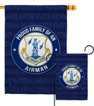 Proud Family Airman Garden Flag National Guard Armed Forces Banner. Fixed Price $20.95.