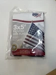 New Usa Flag By Independence Poly/cotton W/brass Grommets - 3FT X 5FT. Fixed Price $9.51.