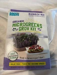 Organic Microgreens Grow Kit - Back To The Roots Rainbow Mix. Fixed Price $10.00.