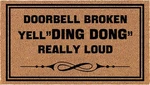 Haowsmat Funny Doormat Front Ding Dong Loud Welcome Indoor Anti-slip 30. Fixed Price $41.18.