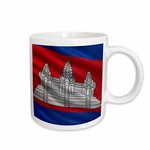 3DROSE Flag Of Cambodia Waving The Wind Mug. Fixed Price $17.99.