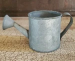 Vtg Small Galvanized Metal Decorative Water Can Flower Planter 2.5" Tall 5"WIDE. Fixed Price $6.97.