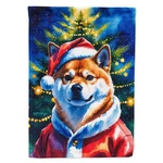Carolines Treasures DAC8513GF 15.5 X 11.25 In. Shiba Inu Christmas Garden Flag. Fixed Price $25.12.