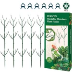 Perszen 15 Pack Stackable Plant Support Stakes, Garden Trellis For Climbing P.... Fixed Price $25.95.