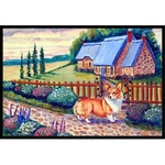Carolines Treasures 7168MAT 18 X 27 In. Pembroke Corgi The Cottage Indoor .... Fixed Price $34.32.