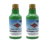 Twin Pack 1/4 Lb Refillable Camping Propane Tank Cylinder Bottle Ships Empty. Fixed Price $63.95.