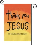 Avoin Colorlife Thank You Jesus Garden Flag Vertical Double Sided For Everything. Fixed Price $16.95.