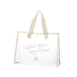 Wind Blows River Flows Pvc Beach Bag Large Capacity Tote. Fixed Price $8.00.
