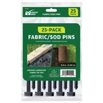 6 In. Black Plastic Anchoring Stake For Landscape Fabric Sod (25-PACK). Fixed Price $11.66.