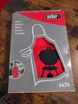 Weber Red Bbq Apron Model 6476 New Box Grilling. Fixed Price $16.85.