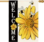 Avoin Colorlife Spring Summer Bee Sunflower House Flag 28X40 Inch Double Sided,. Fixed Price $17.97.