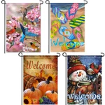 Anley Seasonal Garden Flags Set - 4 Seasons Series Double Sided Yard. Fixed Price $15.95.