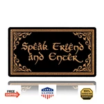 Haowsmat Welcome Funny Front Speak Friend And Enter Doormat Anti-slip Mats. Fixed Price $37.70.
