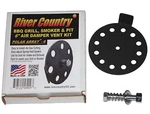 Rc 6" Polar Array Bbq Grill Smoker Pit Wood Stove Air Damper Vent. Fixed Price $22.97.