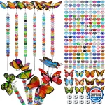 Tigeen 236 Pcs Garden Stake Diy Fairy Wand Plant With 12 Colorful Crystals. Fixed Price $39.14.