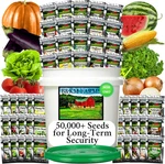 Survival Vault Varieties 50,000+ Heirloom Non-gmo Seeds 5+ Year Supply K. Fixed Price $79.98.