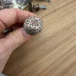 Aged Hammered Copper Cabinet Round Drawer Antique Style Set Of 10 Knobs. Fixed Price $29.99.