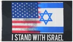 3X5 Usa Israel Combo Stand With Black 3'X5' 100D Woven Poly Nylon Flag. Fixed Price $13.44.