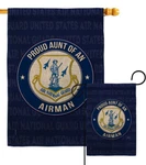 Proud Aunt Airman Burlap Garden Flag National Guard Armed Forces Gift. Fixed Price $30.95.