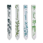 Herb Stake Plant Markers Rosemary Mint Oregano Basil Ceramic Garden Label 4PK. Fixed Price $9.48.