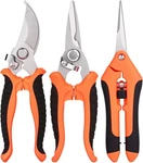 3 Pcs Shears, Stainless Steel Gardening Scissors, Pruning. Fixed Price $10.77.