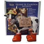 Alpine Home & Garden Accents Solar Cow Welcome Statue W/ Led Lights. Fixed Price $39.50.