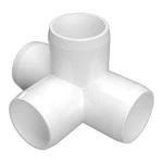 1-1/4" 4-WAY Pvc Tee Fitting, White (4-PK) Formufit Furniture Grade, Made Usa. Fixed Price $18.99.