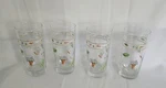 Set Of 4 Vintage Spring Gardening Drinking Tumbler Glasses 16 Oz. Fixed Price $26.00.