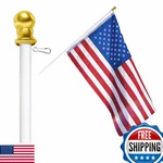 Flags Importer 6FT Spinning Pole, Sealed Bearing System, Upper & Lower. Fixed Price $40.75.