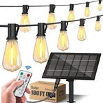 50-100 Ft Solar String Lights ST38 Led Bulbs Outdoor Backyard Waterproof Decor. Fixed Price $22.89.