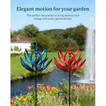 2PCS Kinetic Wind Spinner Metal Garden Stake Outdoor Yard Lawn Sculpture Decor. Fixed Price $22.35.