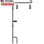 Nirohee Garden Flag Stand 12X18 Holder Metal Yard Sign Stake Hanger From Usa. Fixed Price $11.88.