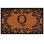 Calloway Mills 180022436Q Chateaux Monogram Doormat, 24" 36" (letter Q). Fixed Price $56.89.