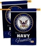 Breeze Decor Navy Proudly Family 2 Pcs Pack Armed Forces Usn Seabee United St.... Fixed Price $68.63.