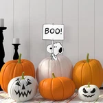 Productworks Peanuts Pumpkin Snoopy Boo Metal Stake Halloween Harvest Decor. Fixed Price $42.48.