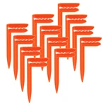 Iit Plastic Claim-it Out Door Stake, For Towels And Blankets, Orange Set Of 12. Fixed Price $14.99.